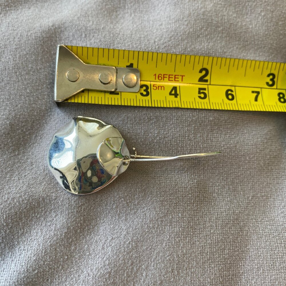 3 for 30 Shiny Silver Dangle Earrings Vintage, Non Tarnishing - Picture 5 of 6